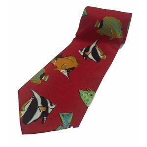 Joe Boxer Neckwear Tie Joes Sandwashed Sushi Fish Necktie 57 inches 4 inches